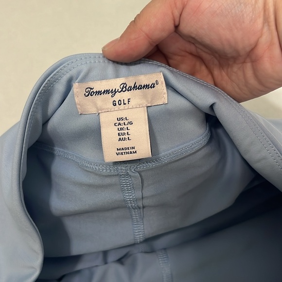 TOMMY BAHAMA Powder Blue Golf Tennis Pickleball Ruffle Skort L - Picture 4 of 5